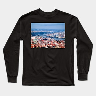 Aerial view of Prague Long Sleeve T-Shirt